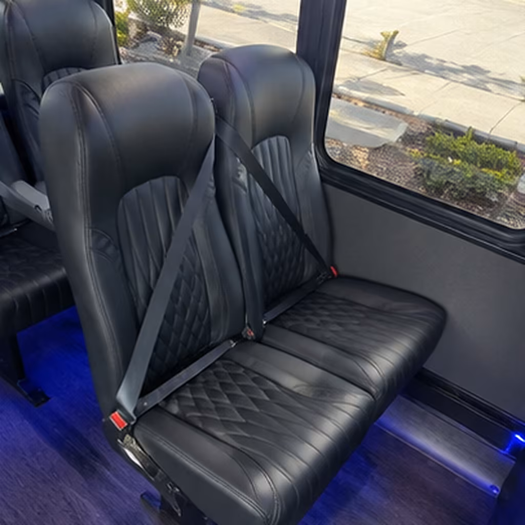 st paul 25 passenger minibus inside