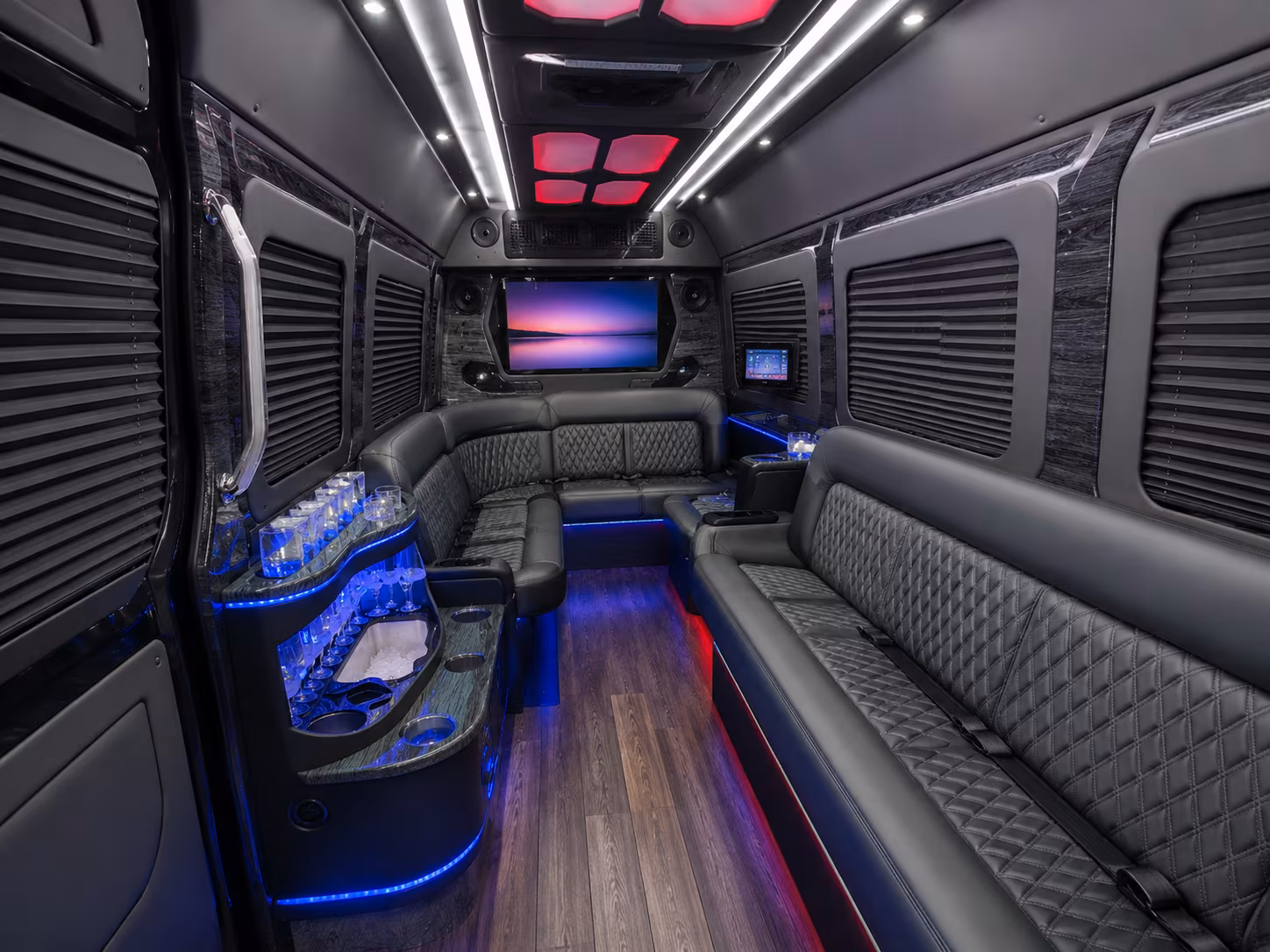 st paul 30 passenger party bus interior