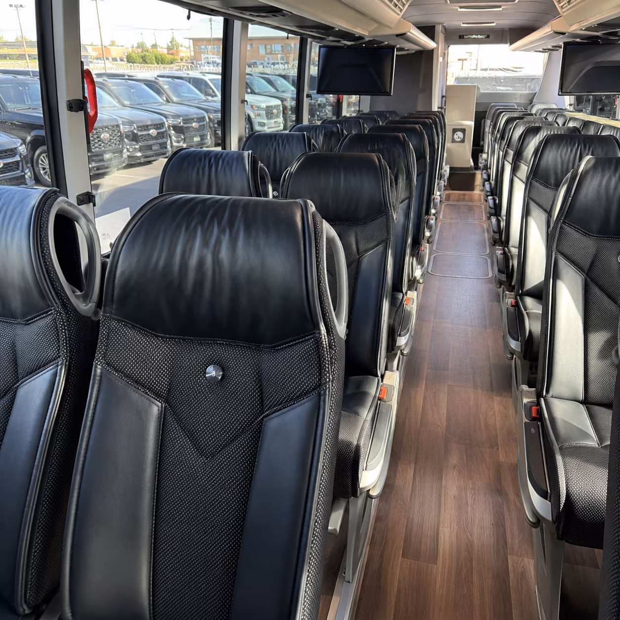 st paul 56 passenger charter bus interior