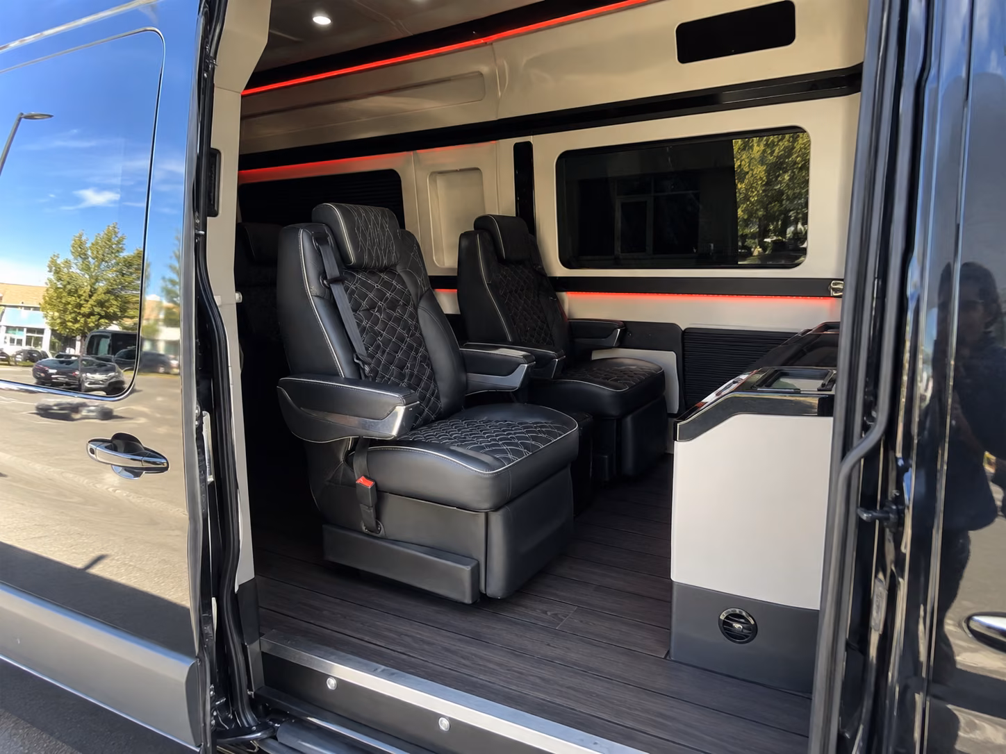 st paul sprinter van with driver inside